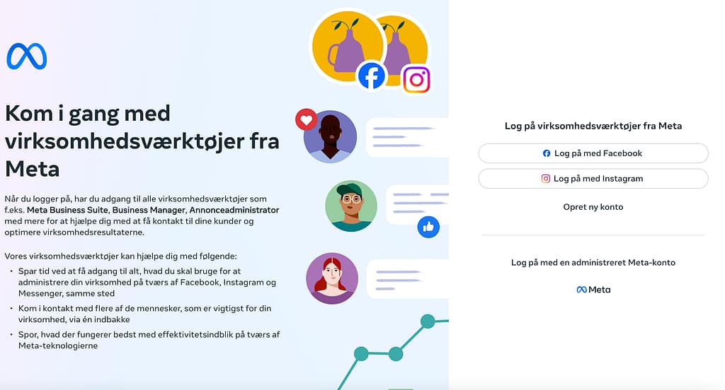 Adgang til en mistet Meta Business-konto